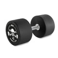 Rubber Dumbbell Barbell Club Logo 45 kg forfra