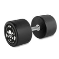 Rubber Dumbbell Barbell Club Logo 60 kg gummibelagt stål forfra