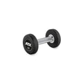 Rubber dumbbell gummibelagt 2,5 kg kromgrep 32 mm forfra