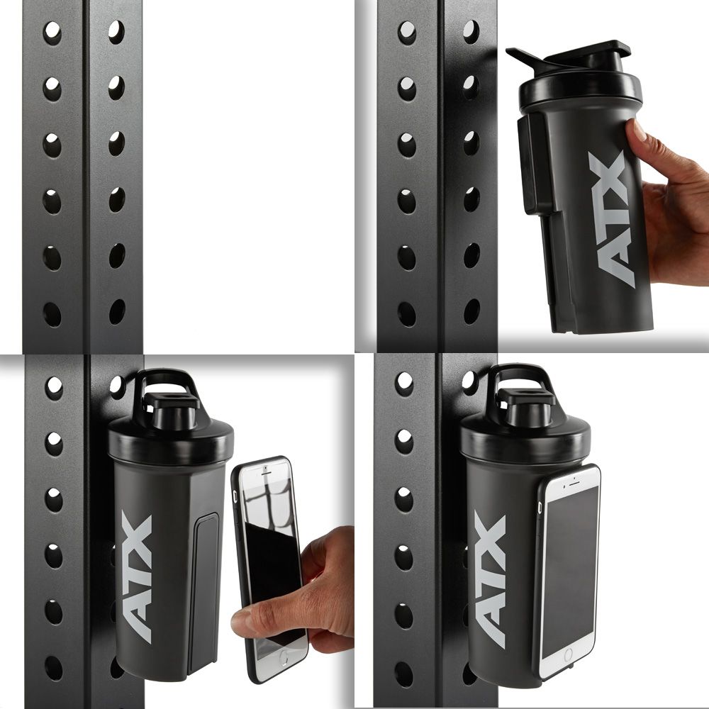 Shaker 1000 ml svart med magnetfeste bakside