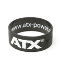 Silikonarmbånd 25 mm svart/hvit 63 mm diameter forfra