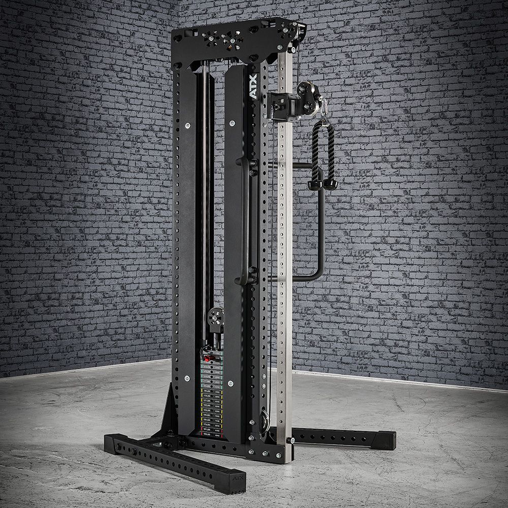 Single Tower multitrekkstasjon 90 kg vektstabel, 229 cm bakside