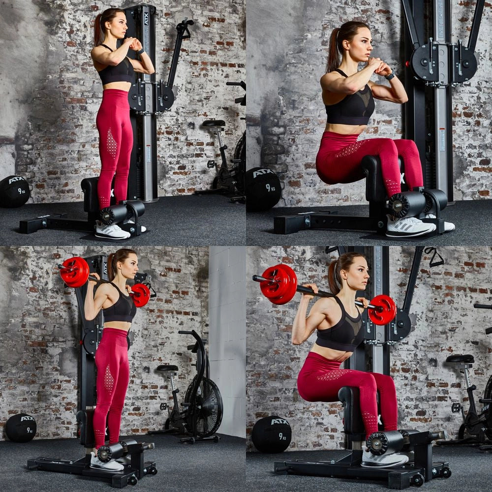 Sissy Squat Master PRO knebøytrener med polstret støtte