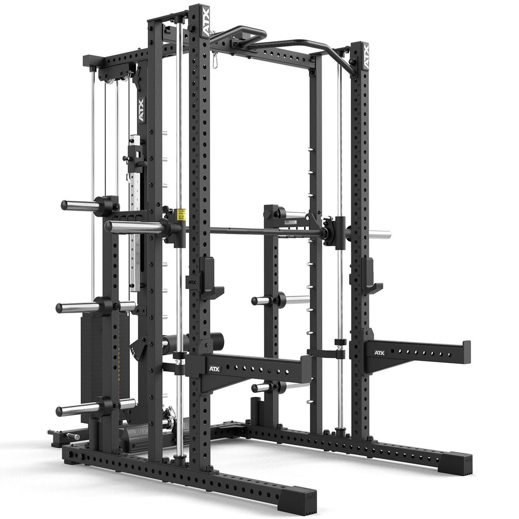 Smith machine komplettstasjon montert i treningsrom