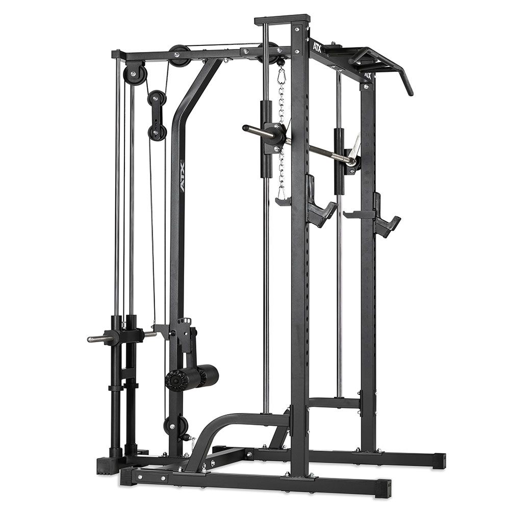 Smith Machine med lat pulldown stasjon Plate Load 250 kg - ATX bakside