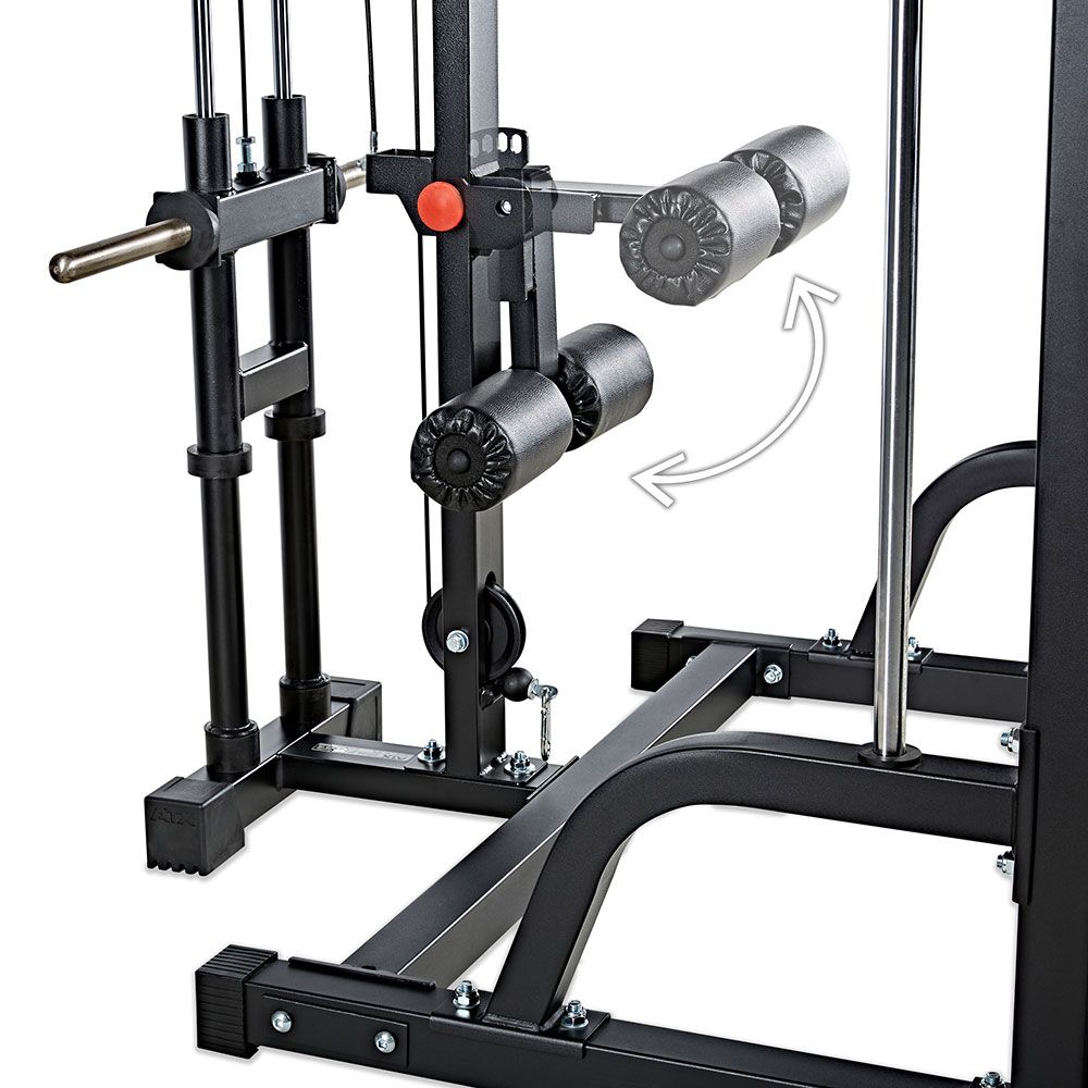Sideprofil av Smith Machine med lat pulldown stasjon Plate Load 250 kg - ATX