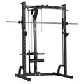 Smith Machine med lat pulldown-stasjon plate load forfra