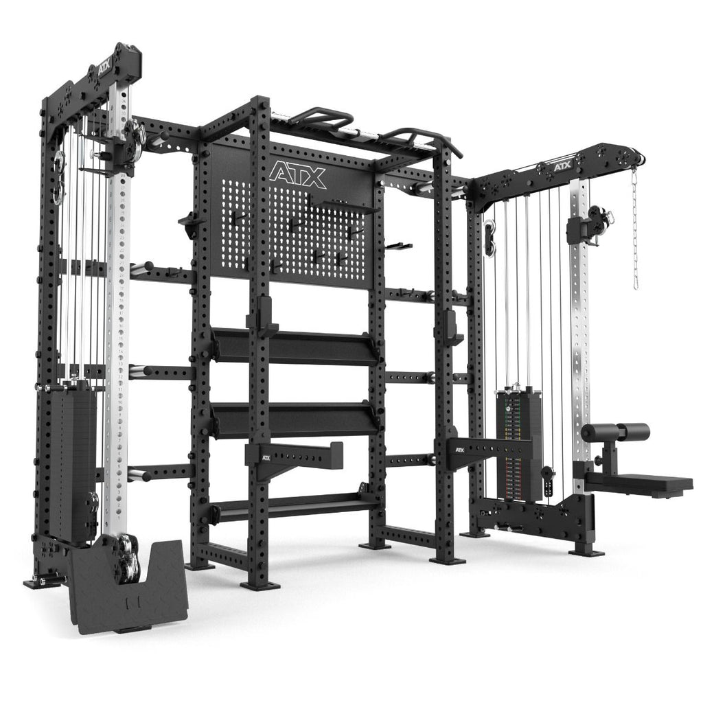 Smith Machine med lat pulldown-stasjon plate load komplett oversikt