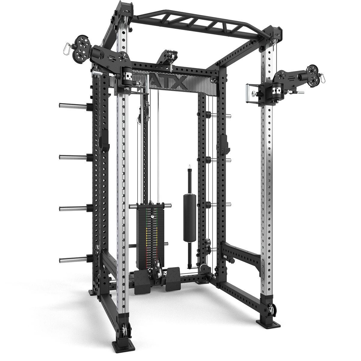 Smith Machine med lat pulldown-stasjon plate load håndtak