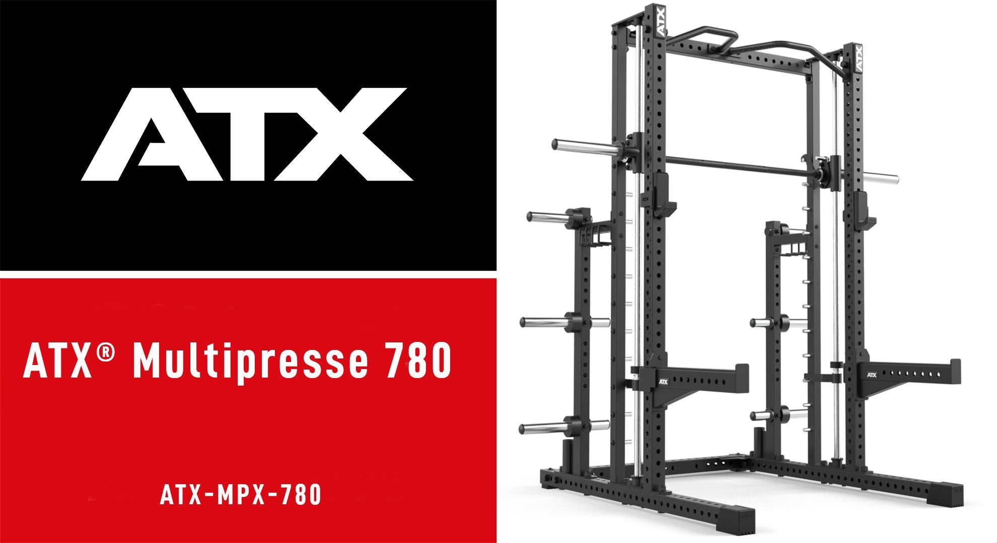 Detalj av Smith Machine MPX-780 stålramme