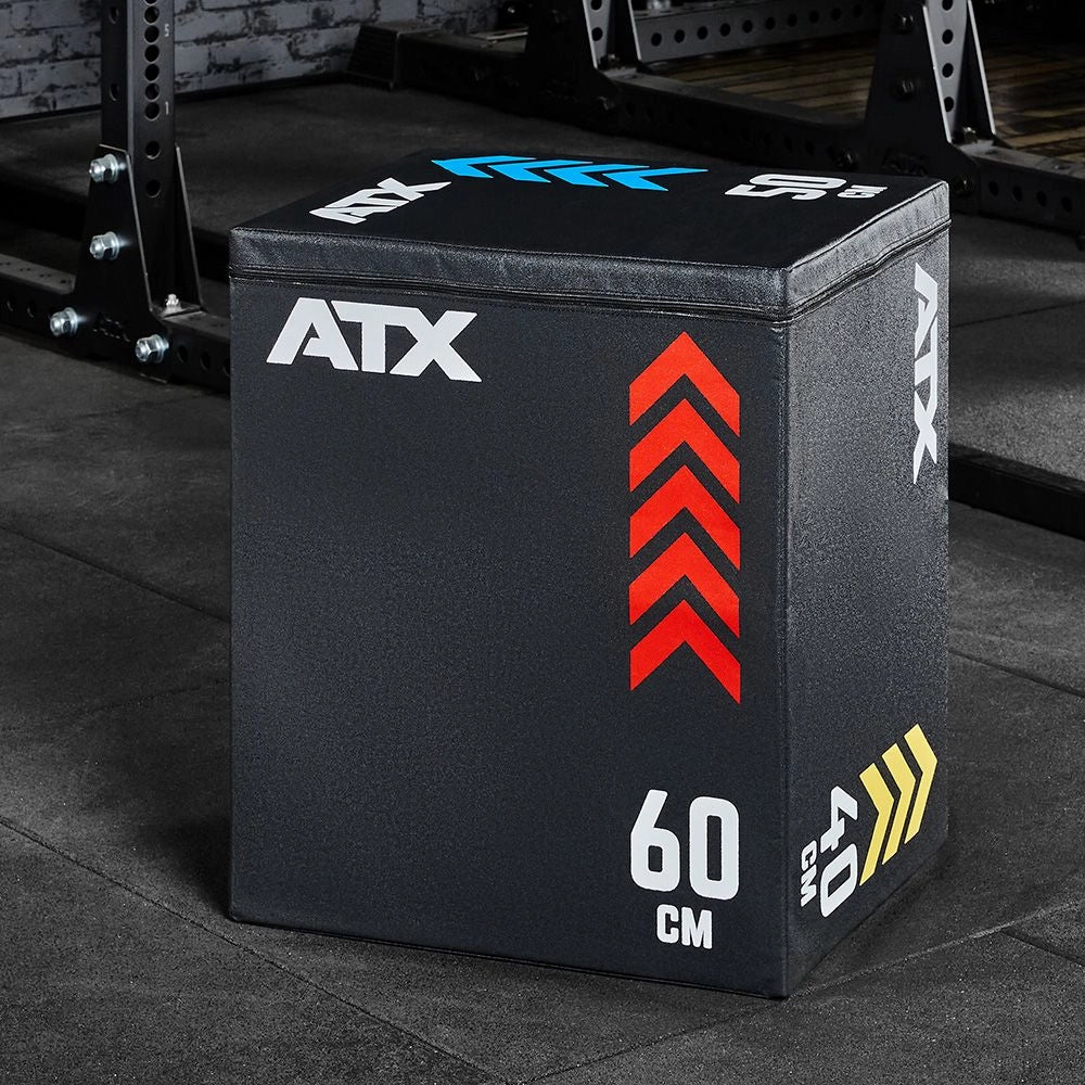 Soft Plyo Box 40 x 50 x 60 cm skumpolstret 15 kg detalj av materiale