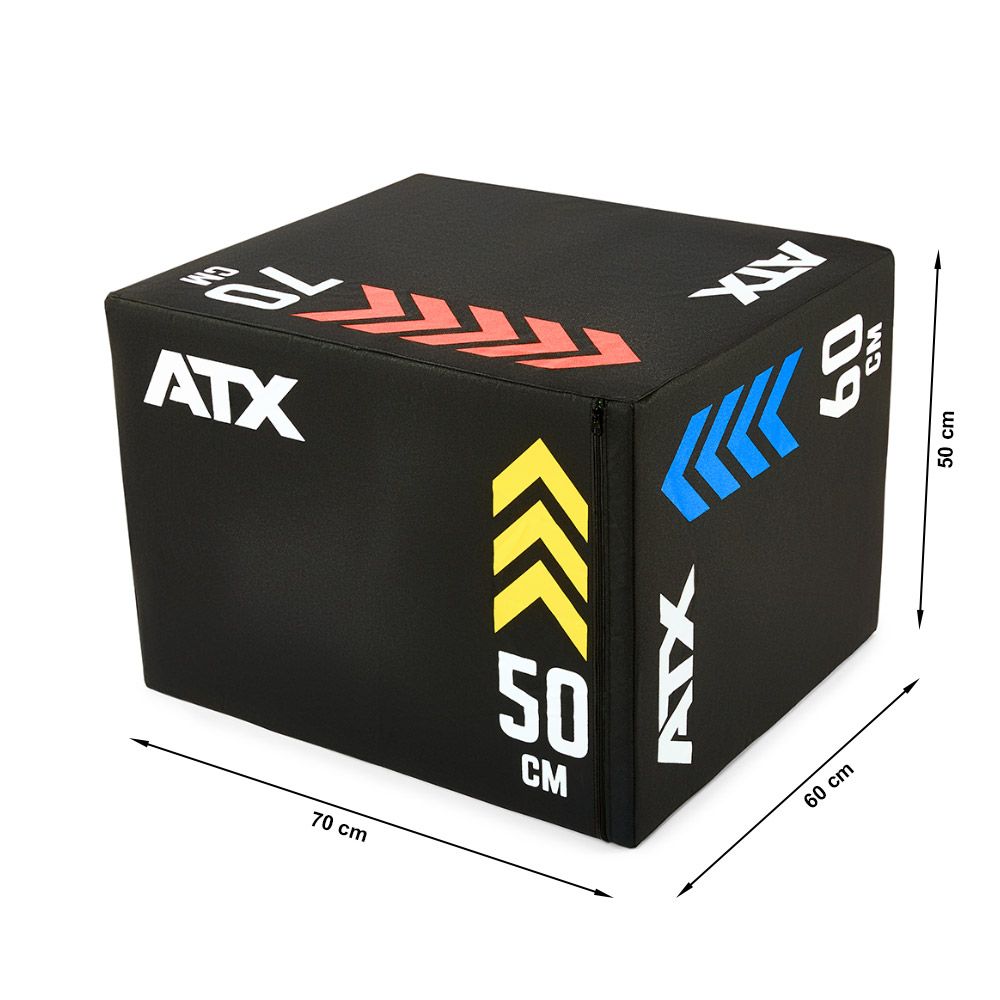 Soft Plyo Box 50 x 60 x 70 cm polstret vinyl toppvisning
