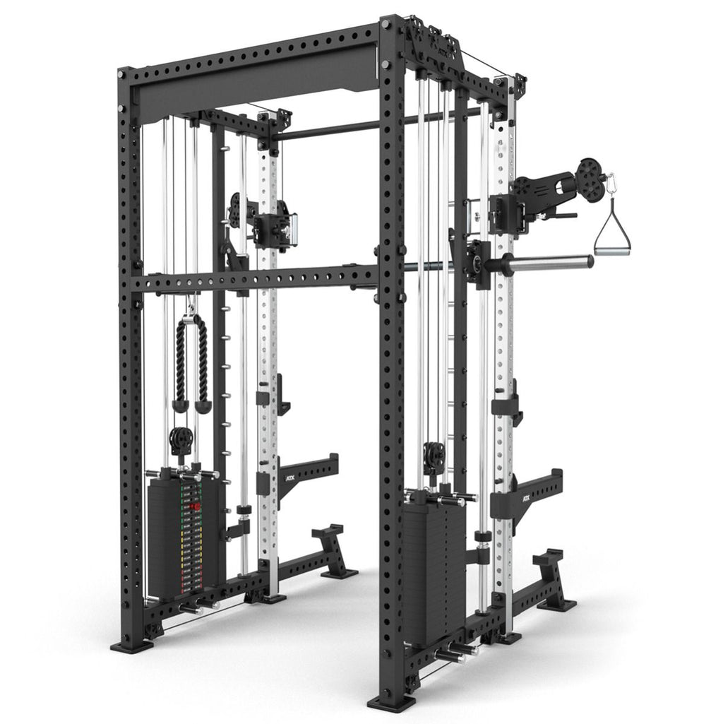 Spotter Arms på Rack med kabelstasjon og Smith Machine