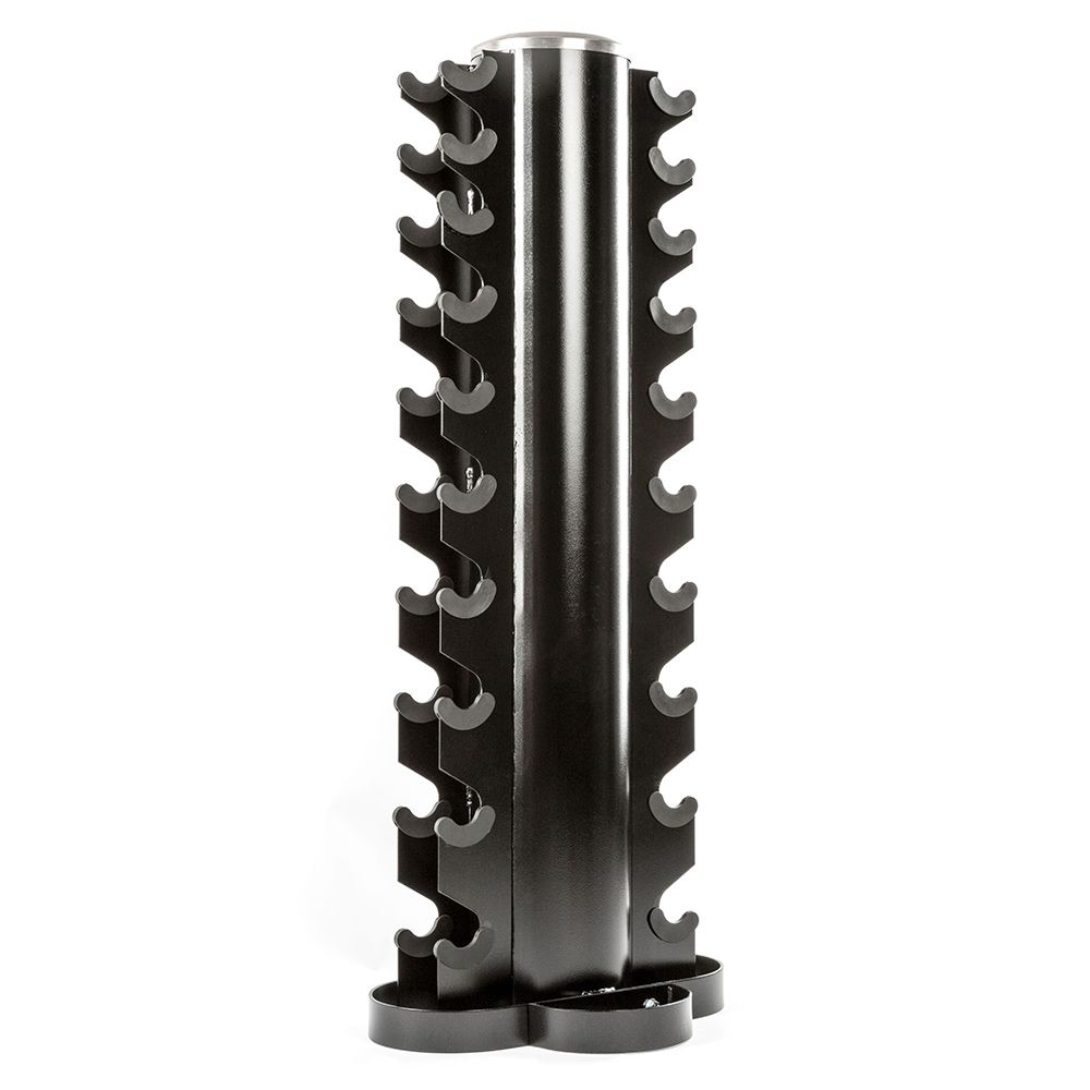 Stativ for 10 par håndvekter svart 122 cm forfra