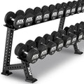 Stativ for håndvekter dobbeltradig modulært 144x63x80 cm - ATX forfra