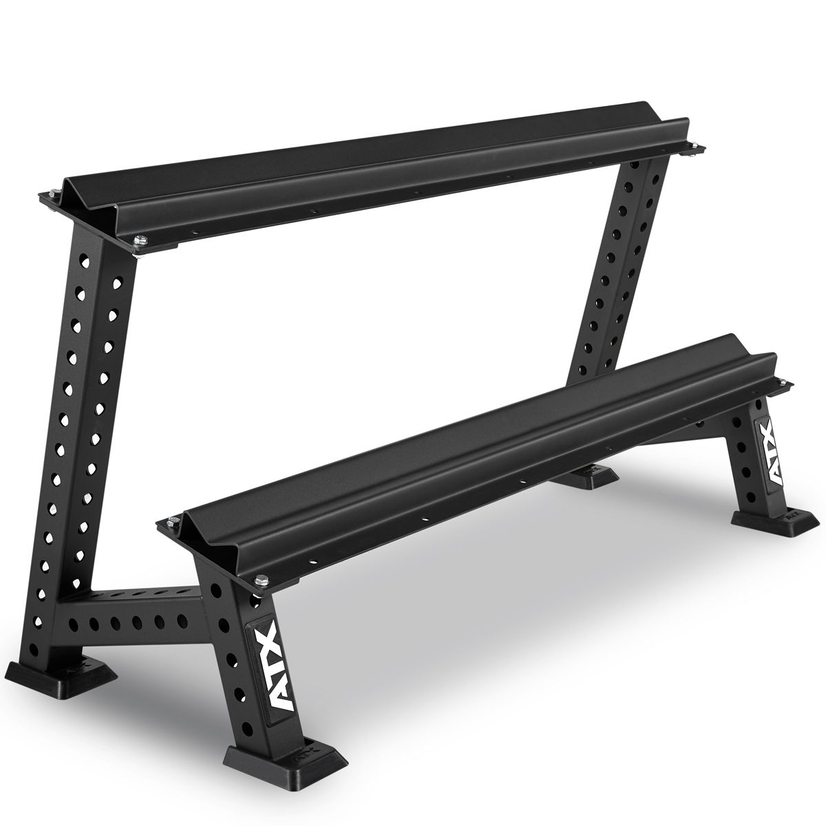 Stativ for håndvekter dobbeltradig modulært 144x63x80 cm - ATX bakside