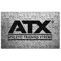 Stoffbanner med ATX-logo 200 x 125 cm Dekotex forfra