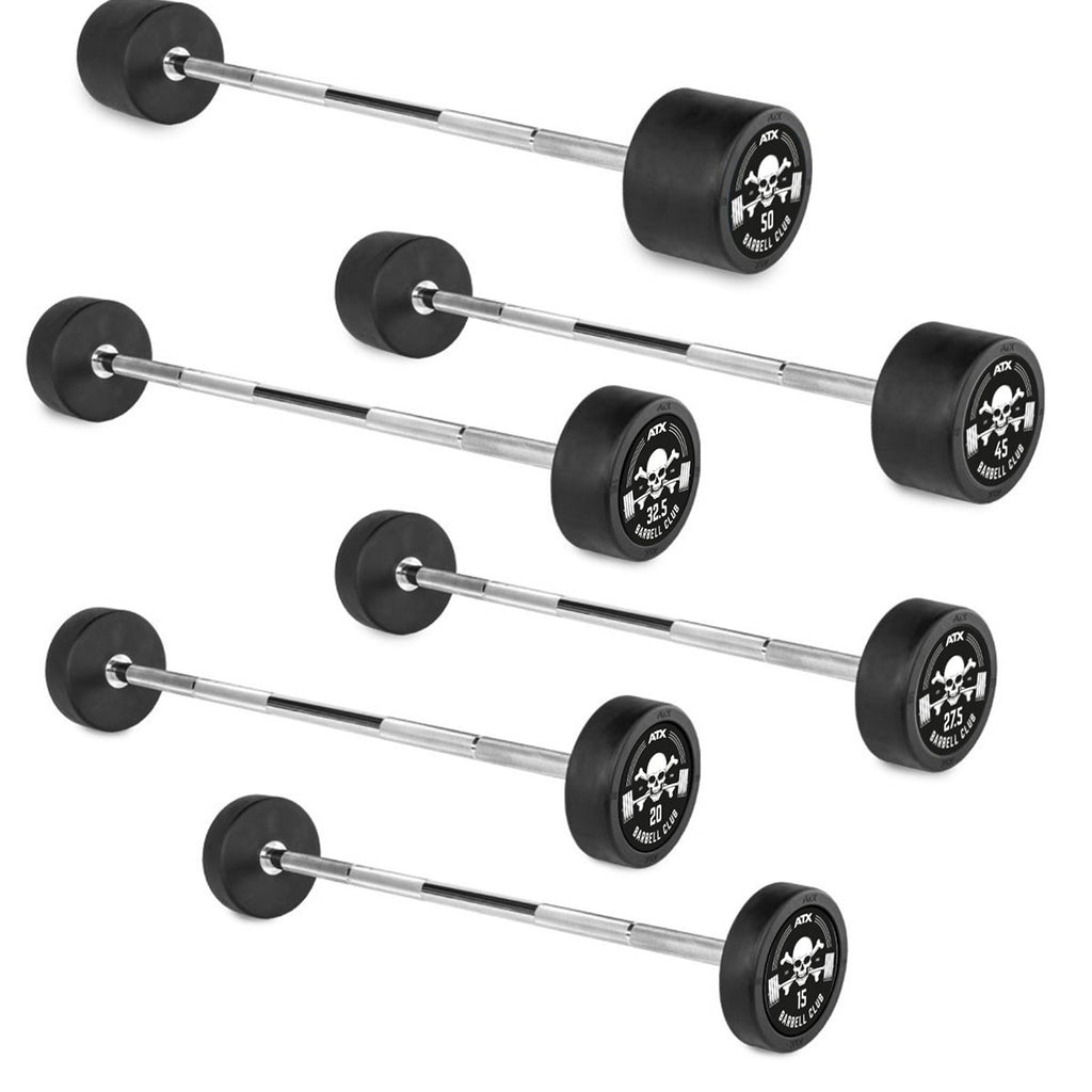 Detaljbilde av Straight bar rubber 22,5 kg gummiert stål 32 mm grep