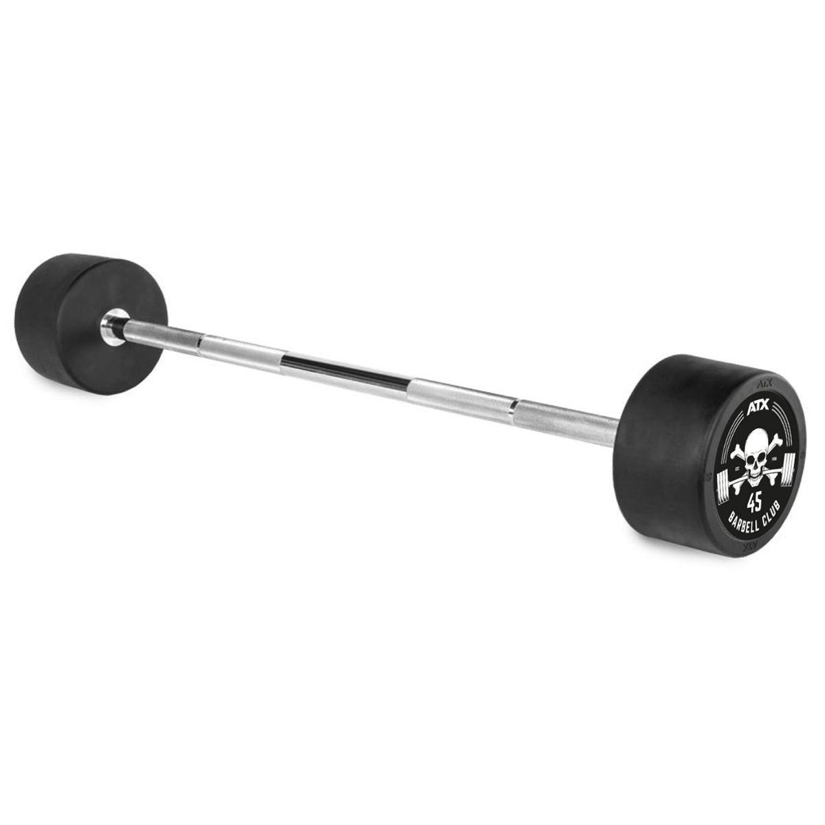 Straight bar rubber 27,5 kg gummiert stål 32 mm grep bakside