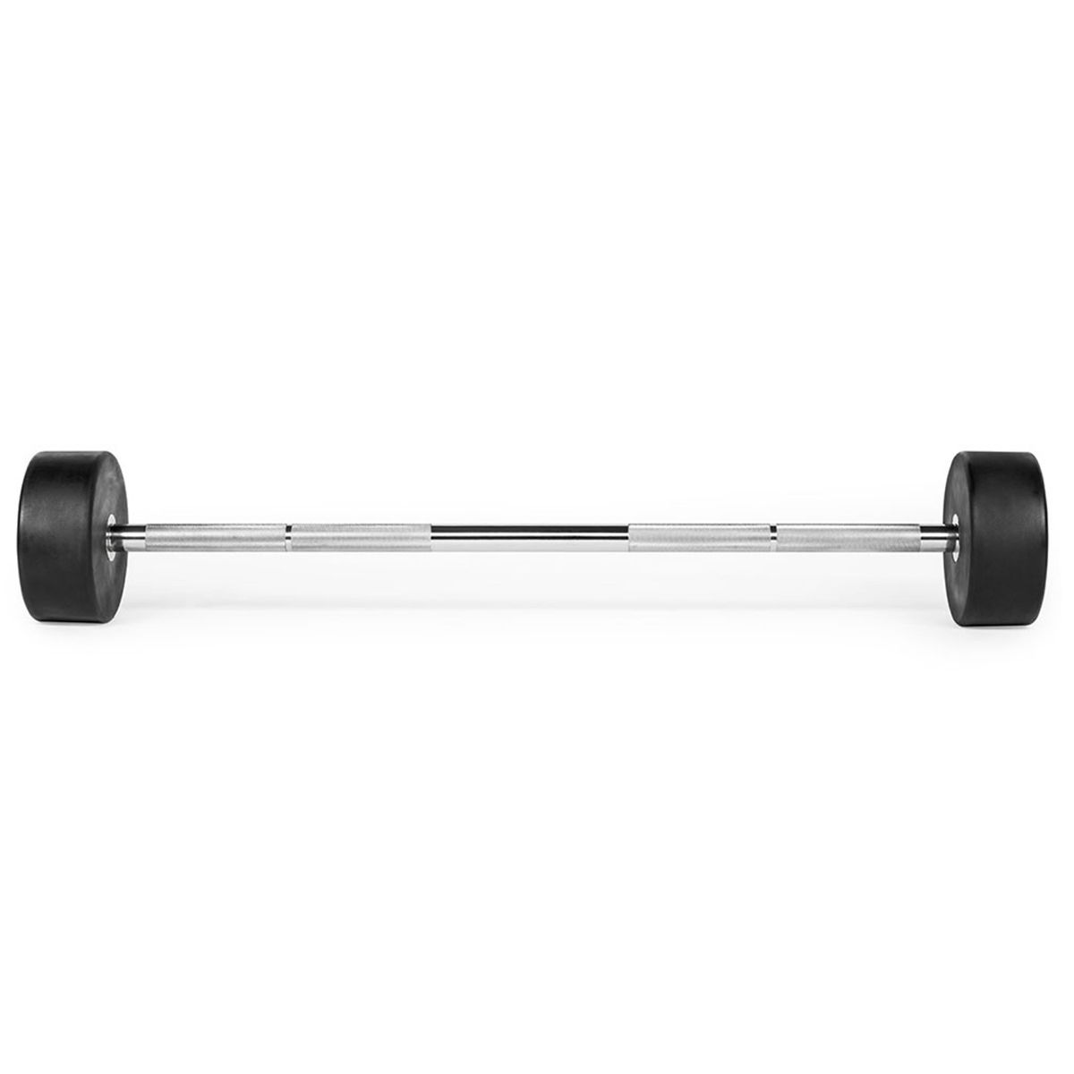 Straight bar rubber håndvekt 37,5 kg gummiert stål front