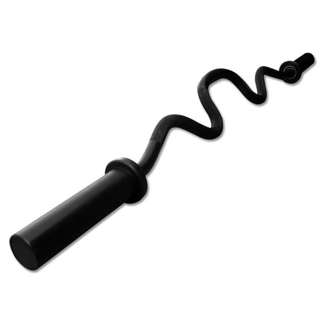 Super EZ-stang 125 cm svart black oxide 50 mm 7,5 kg montert på stativ