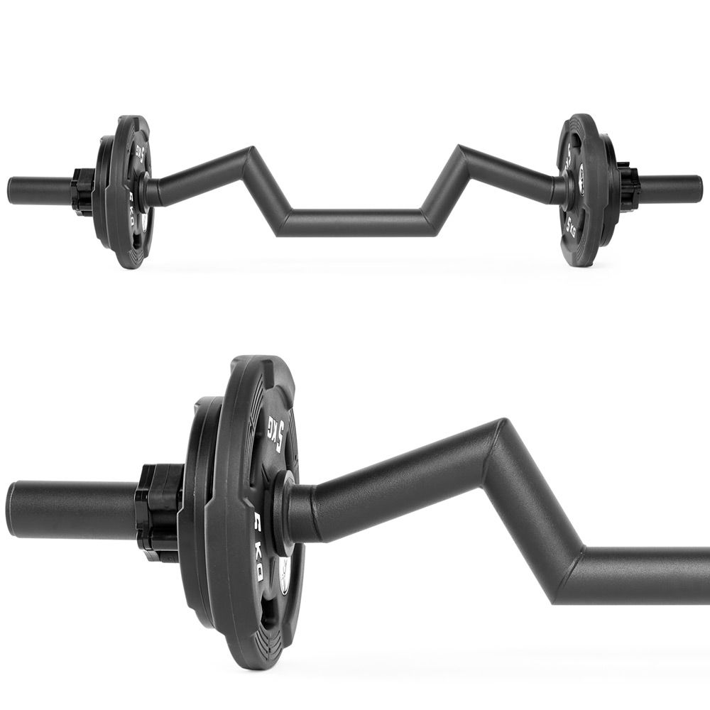 Super SZ fat bar curlstang 50 mm grep detalj
