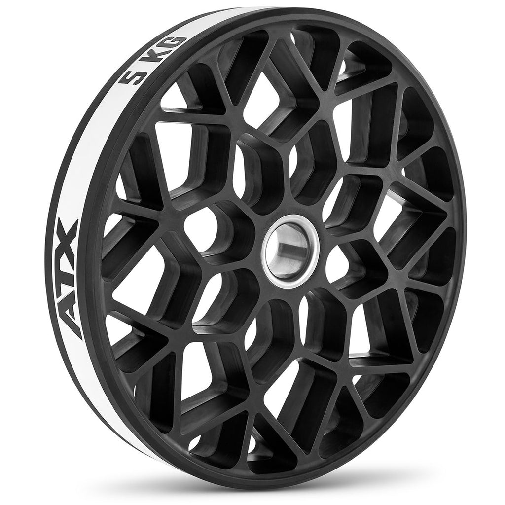 Montert Teknikkskiver 2,5 og 5 kg gummi Ø446 mm 50 mm feste på vektstang