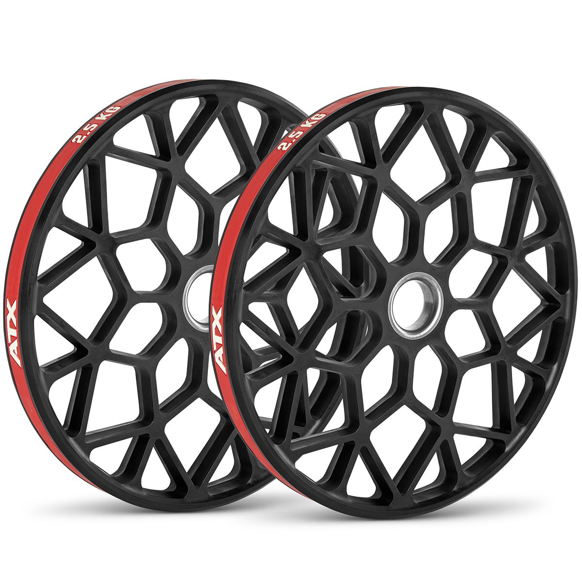 Teknikkskiver 2,5 og 5 kg gummi Ø446 mm 50 mm feste stablet