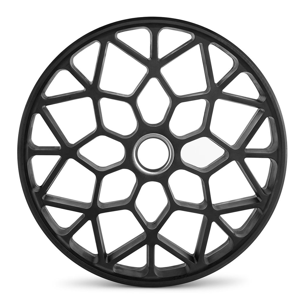 Teknikkskiver 2,5 og 5 kg gummi Ø446 mm 50 mm feste med vektmarkering