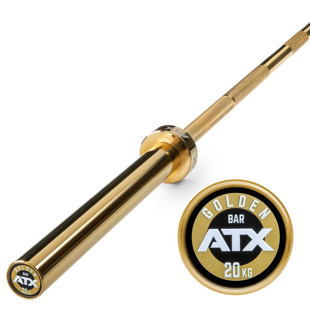 The Golden Powerlifting Bar 20 kg titanium 700 kg forfra