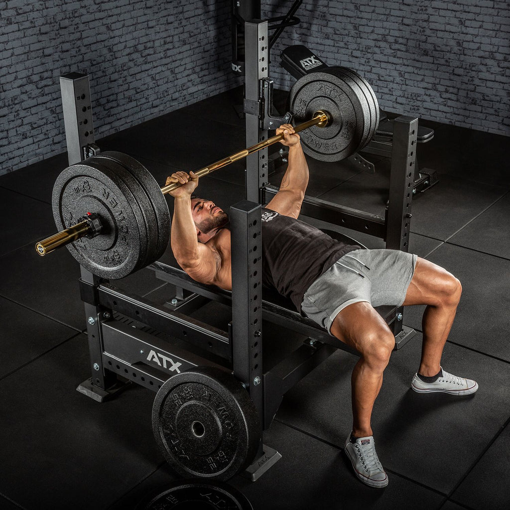 Detalj av The Golden Powerlifting Bar 20 kg titanium 700 kg