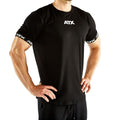 Trenings-t-skjorte 100 % bomull svart S–XL forfra