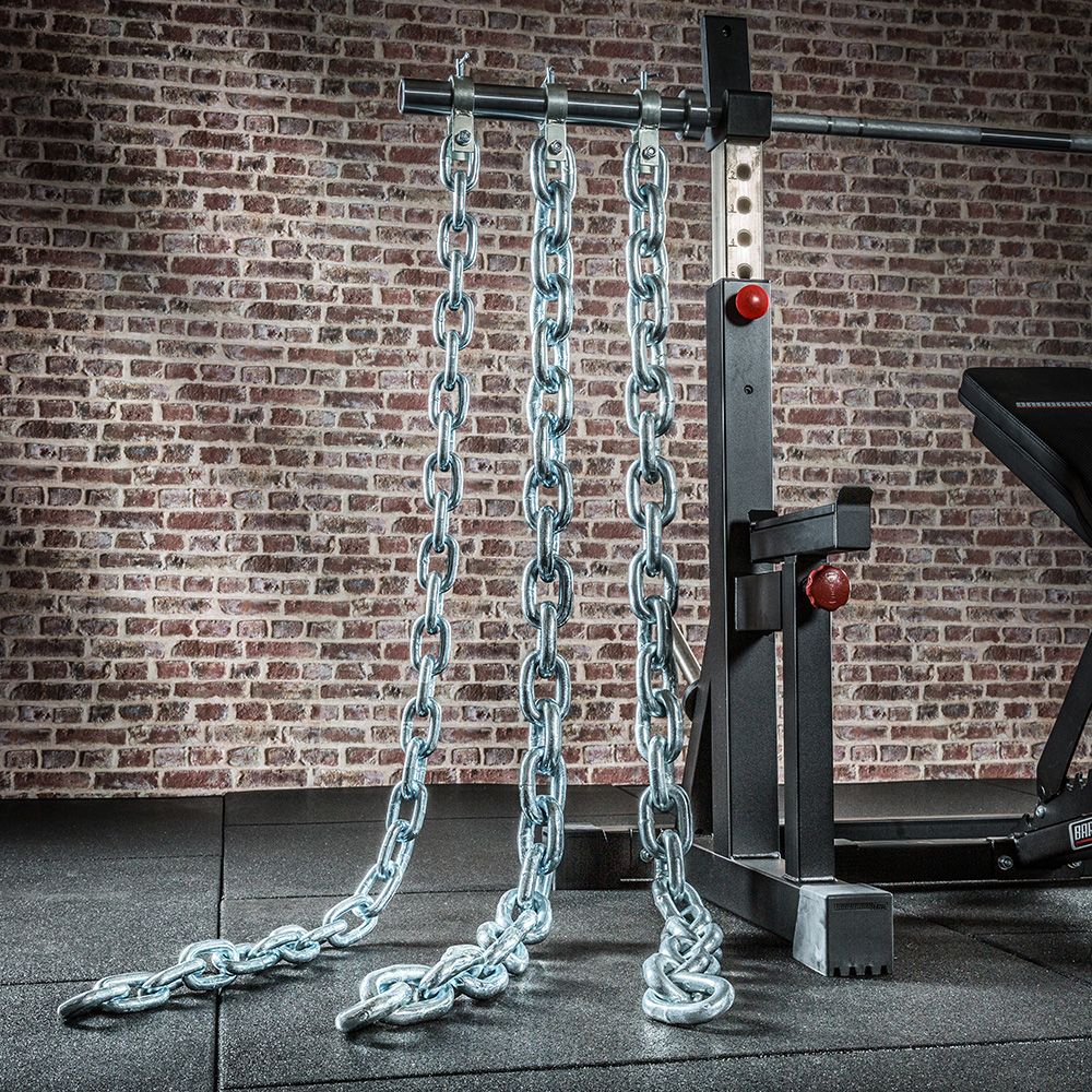 Detalj av Treningskjettinger 32 kg par galvanisert stål 150 cm