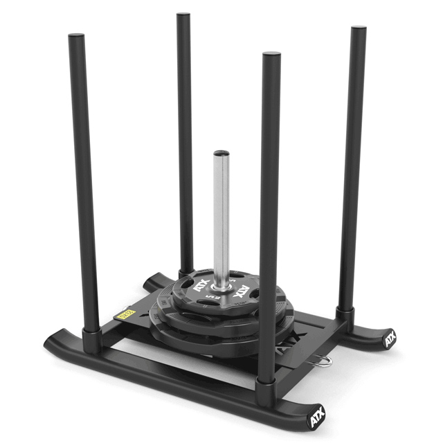 Treningsslede stål 31,4 kg maks 200 kg belastning bakside