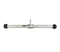 Triceps-/bicepsstang 50 cm forkrommet med bumperender forfra