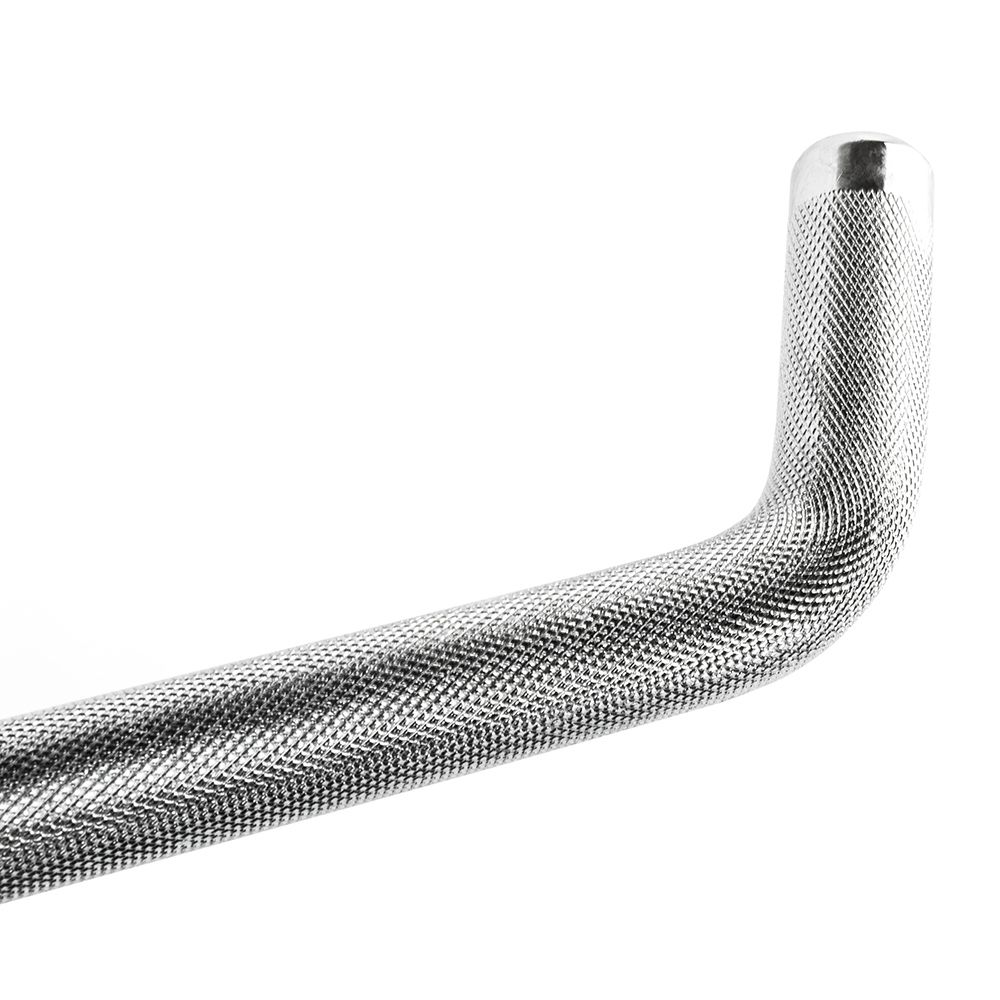 Triceps/curl-håndtak lett bøyd 50 cm forkrommet stål sideprofil