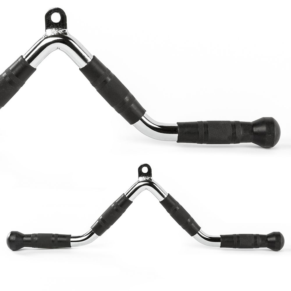 Triceps-triangel med ergonomiske gummigrep 60 cm forfra