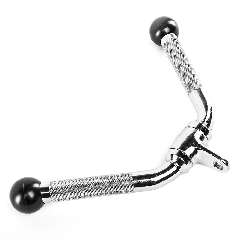 Nærbilde av grep på Tricepsgrep V-form forkrommet med bumpertupper 35 cm
