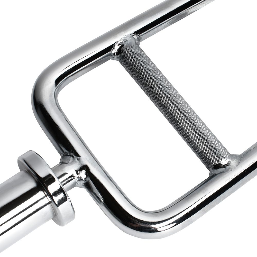 Detalj av Tricepsstang 50 mm 88 cm krom 9,6 kg grep