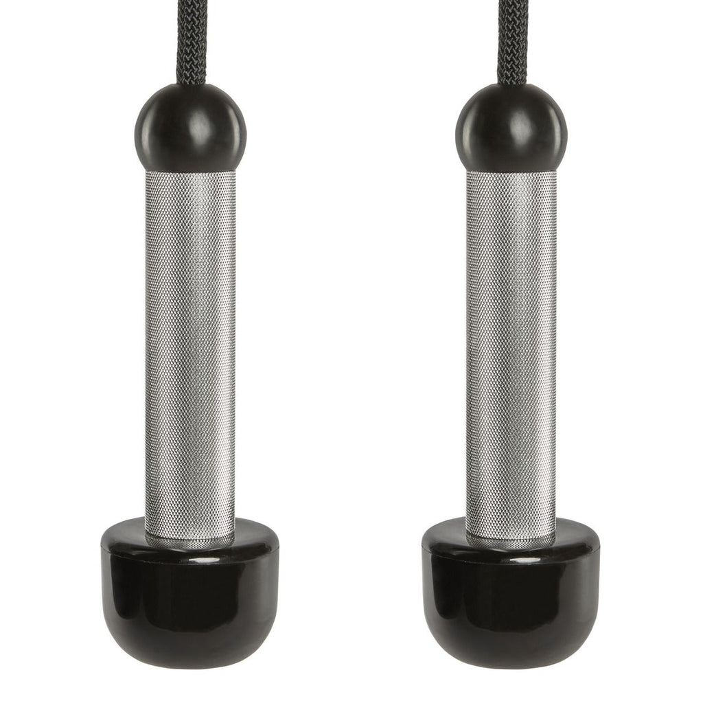 Nærbilde av grep på Tricepstau Roller Cable Handle 56 cm nylon/krom 32 mm