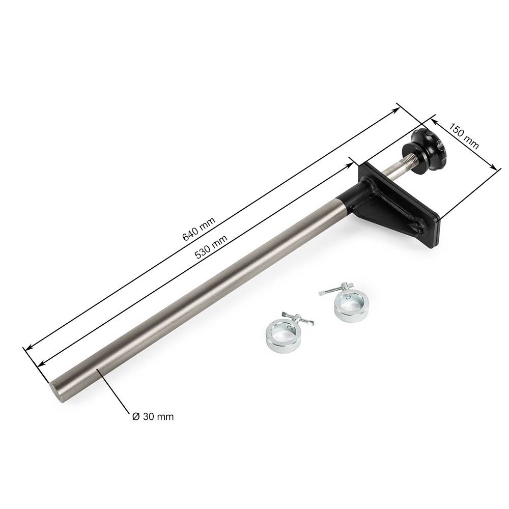 Nærbilde av Universalholder for rack stål 150 kg Serie 500-800