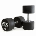 Uretan dumbbell 45 kg helstål med 32 mm grep forfra