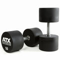 Uretan dumbbell 50 kg helstål med 32 mm grep forfra