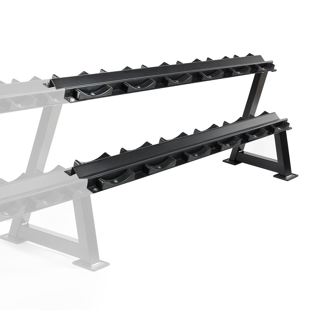 Utvidelse for håndvektstativ 144 cm svart front