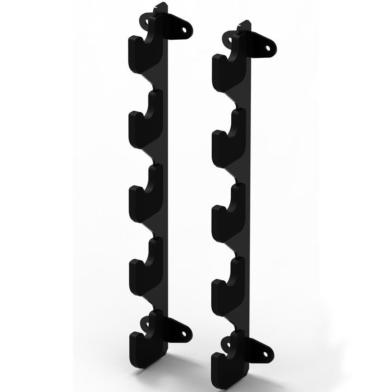 Veggfeste for stenger Gun Rack for 5 stenger montert