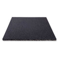Vektløftermatte 101x101x4 cm 35 kg gummigranulat svart forfra