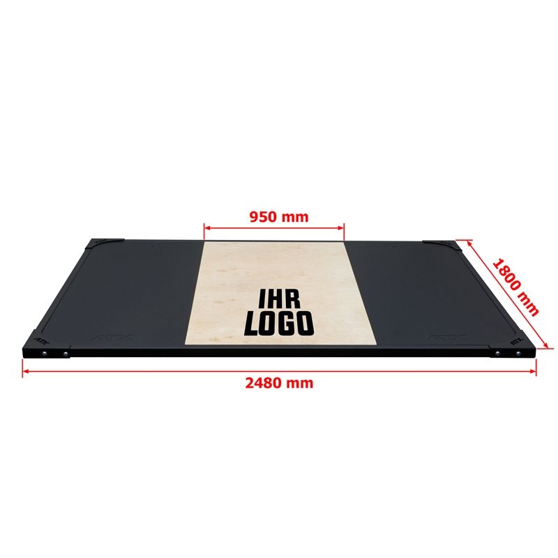 Vektløftingsplattform 248 x 180 cm Classic Wood - ATX montert