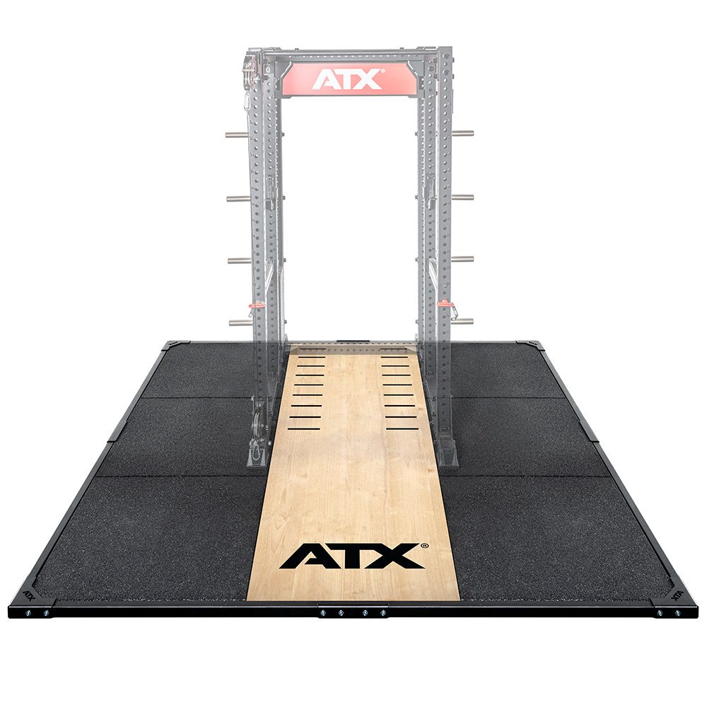 Vektløftingsplattform 3 x 3 m med stålramme, 50 mm forfra