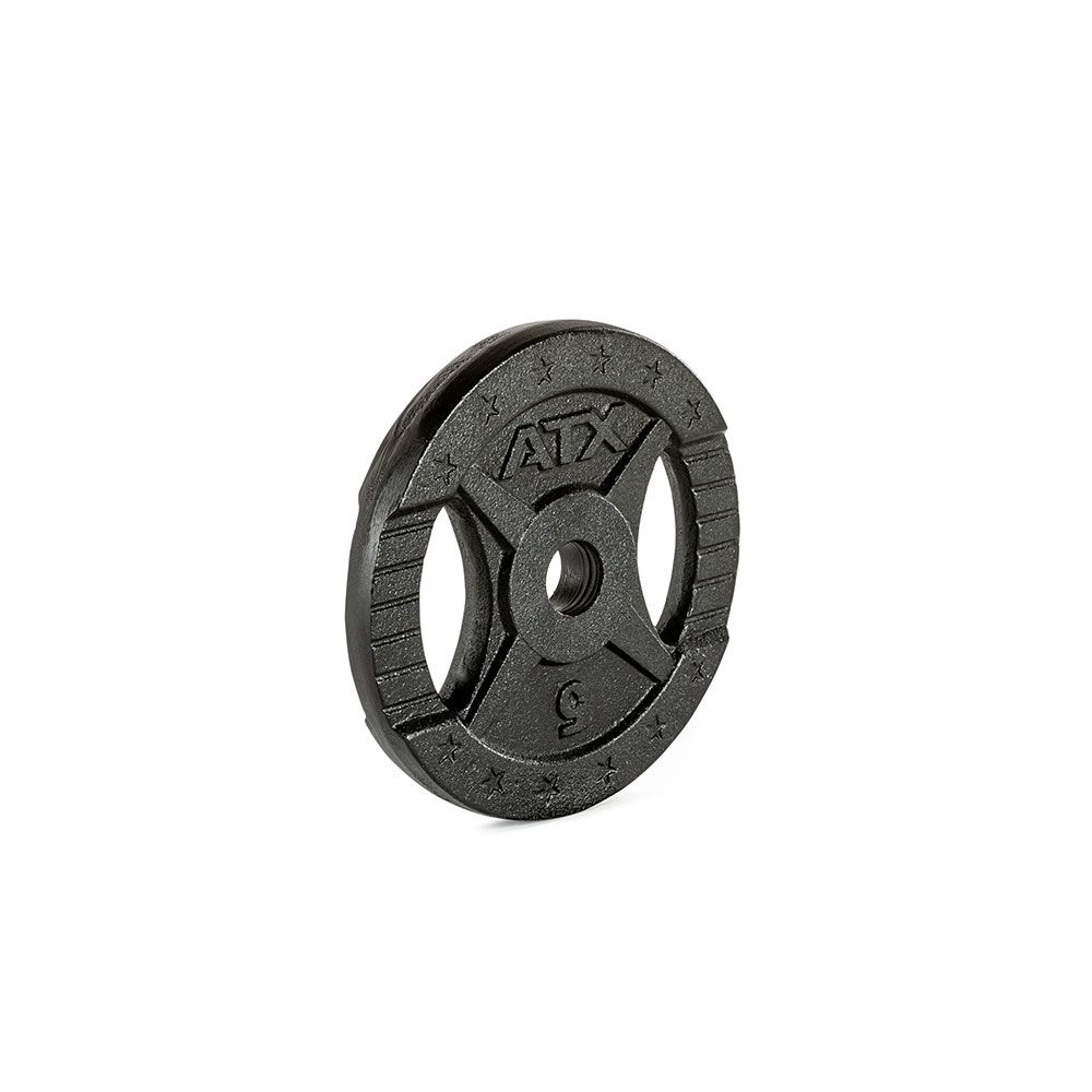 Vektskive 2 Grip støpejern 30 mm 5 kg - ATX forfra
