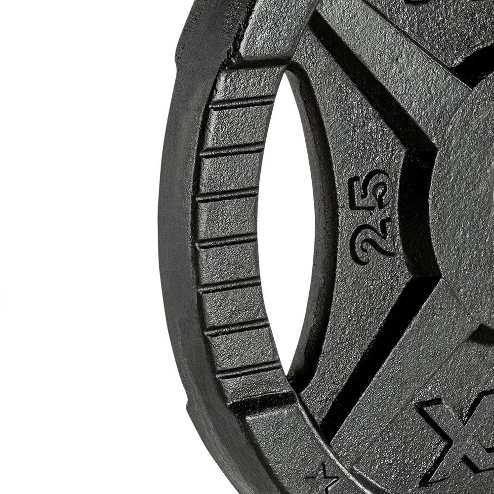 Vektskive 2 Grip støpejern 50 mm 1,25 kg detalj av grep